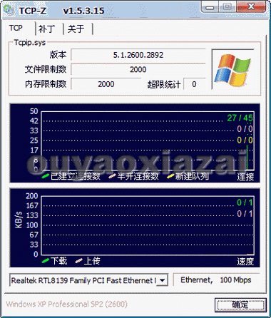 TCP-Z 连接数补丁 V2.6.2 下载