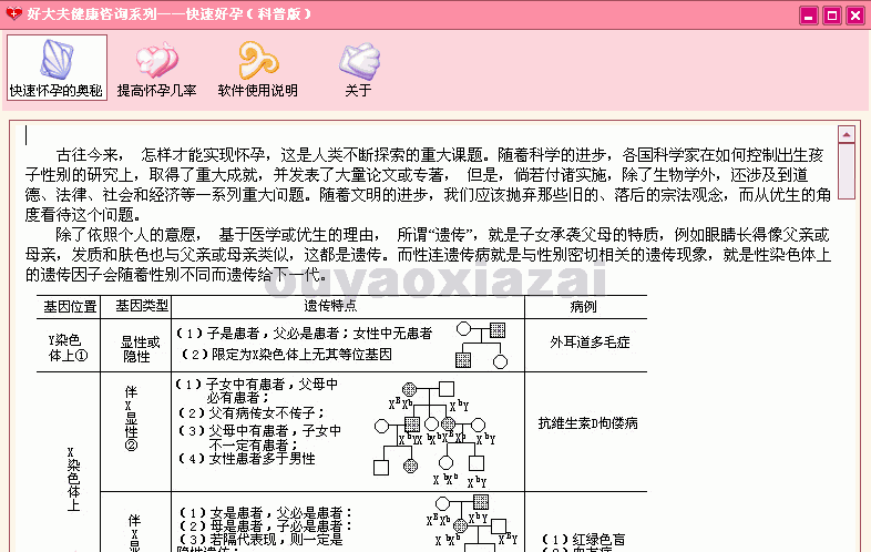 好大夫快速好孕软件 V1.1 绿色特别版