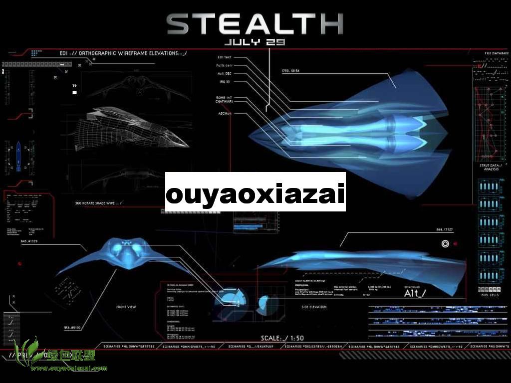 绝密飞行主题屏保_Stealth Screensaver