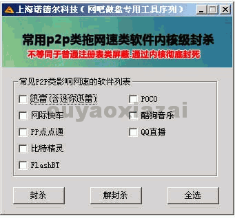 P2P杀手(一键禁用P2P软件) 下载