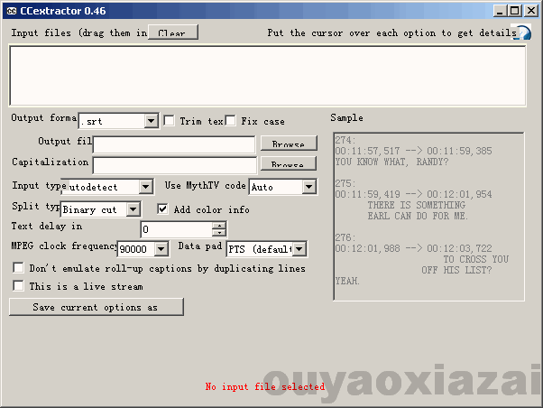 MPEG字幕提取软件_ccextractor