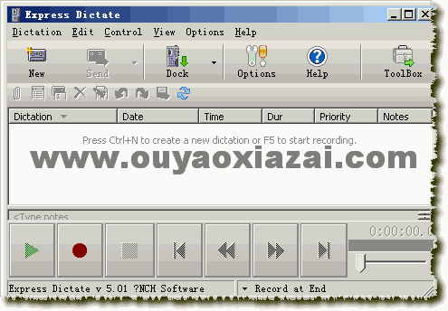 PC录音软件Express Dictate