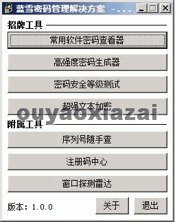 蓝雪密码管理解决方案_V1.0_下载