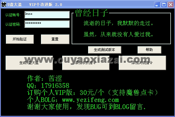 U盘大盗 V2.0 绿色软件站版