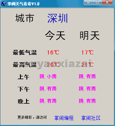 掌阔天气看看 V1.0 绿色免费版