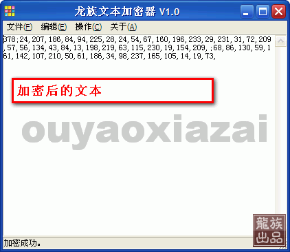 龙族文本加密器 V1.1 绿色版