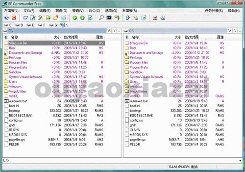 EF Commander双窗口文件/文件夹管理