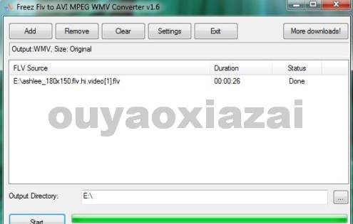 免费FLV转换器_Freez FLV to AVI MPEG WMV Converter