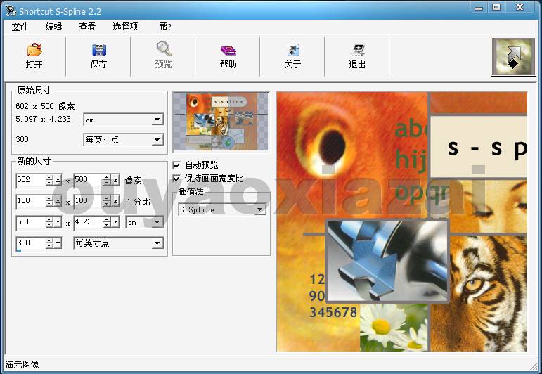 图片无损放大、影楼照片无损放大软件_S-Spline