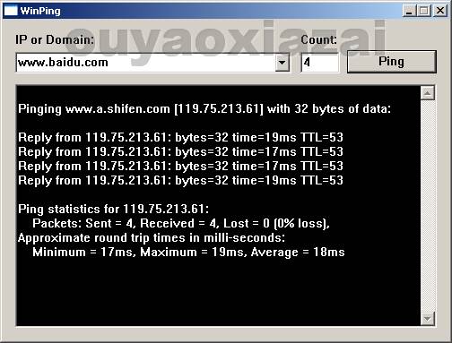 Winping_图形界面ping工具(直观)