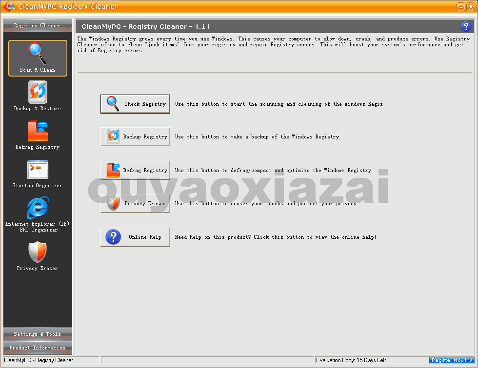 注册表无效键值清除工具_CleanMyPC Registry Cleaner