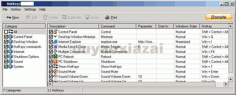 系统热键自定义软件_HotKeyz系统热键软件