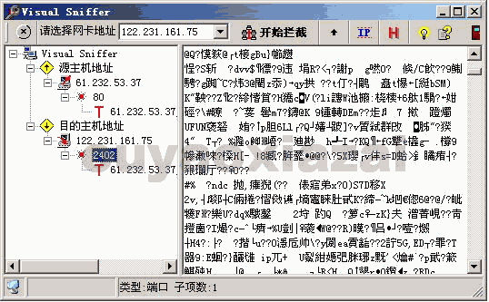 网络数据拦截嗅探器_Visual Sniffer