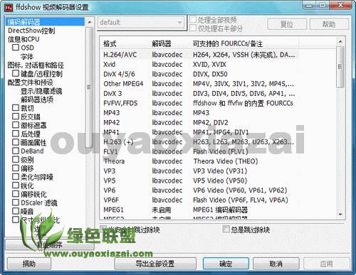 万能视频解码器_FFDShow MPEG-4 Video Decoder