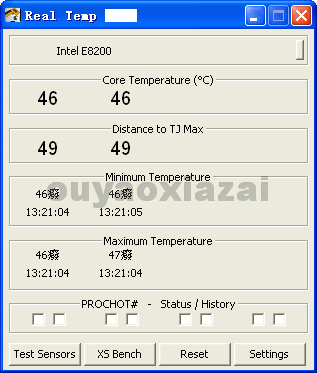 Intel处理器专用cpu温度检测软件_Real Temp