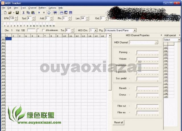 Midi音乐编辑器_RF1 Systems Midi Tracker