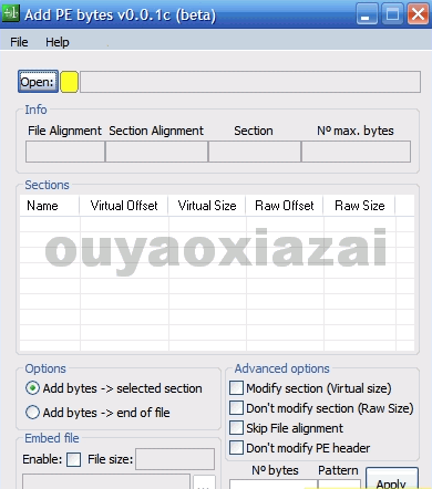 Add PE bytes_PE加区段(区段增肥)工具