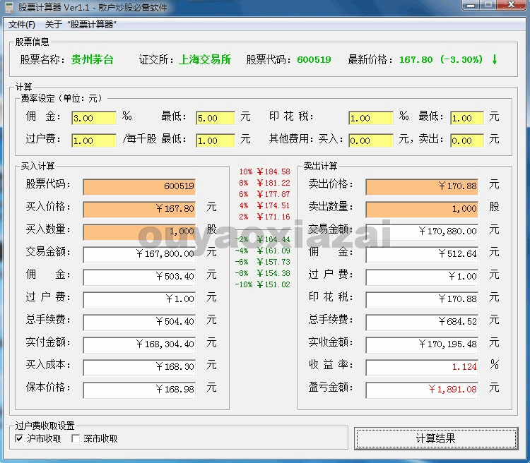 散户专用股票计算器_散户炒股必备软件