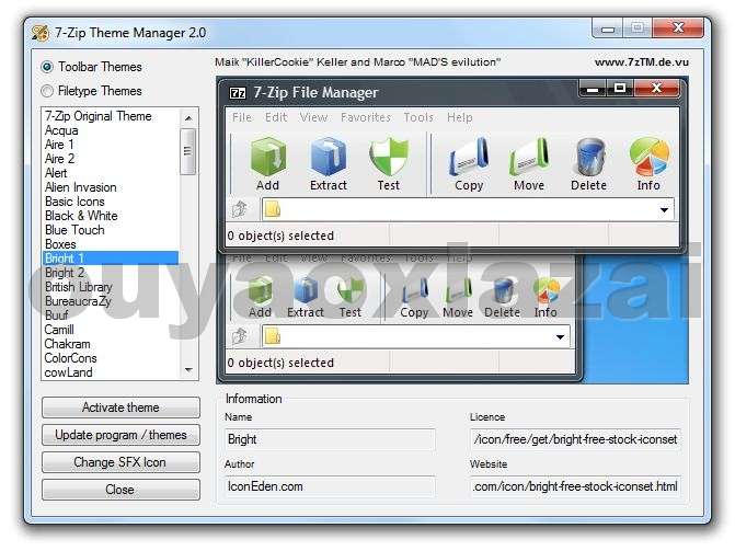 7-zip图标更新工具_7-zip Theme Manager