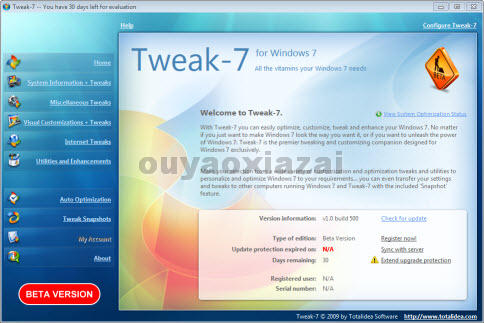 Windows7系统专用优化增强工具_Tweak-7