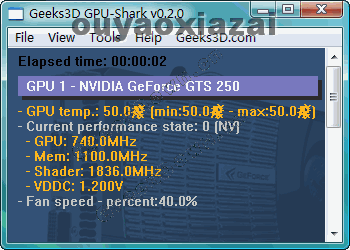 显卡温度及显卡状态监视器_GPU Shark