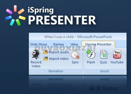 PowerPoint的PPT转Flash插件_iSpring Presenter