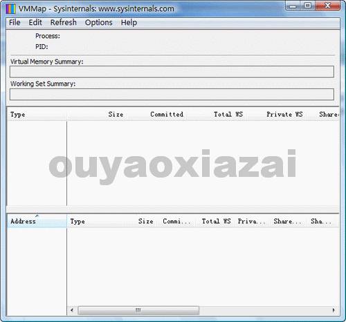 VMMap_内存数据分析优化软件(内存使用量优化分析)