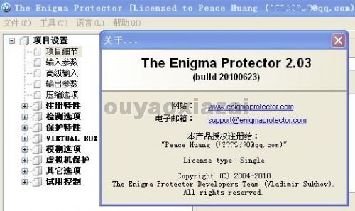 The Enigma Protector帮助文档汉化版