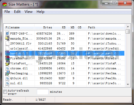 文件列表大小查看软件_Size Matters