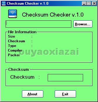 Checksum Checker_国外的crc32校验工具