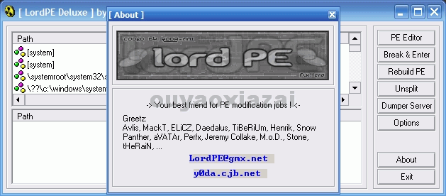 LordPE Deluxe_最好的PE文件修改工具