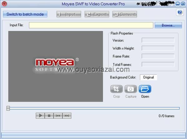swf转换器、Flash格式转换器_Moyea SWF to Video