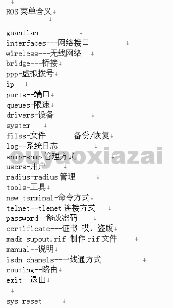 ROS软路由全部命令及技巧电子书Word版