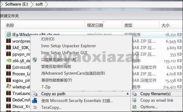 CopyPathMenu_复制文件的完整路径