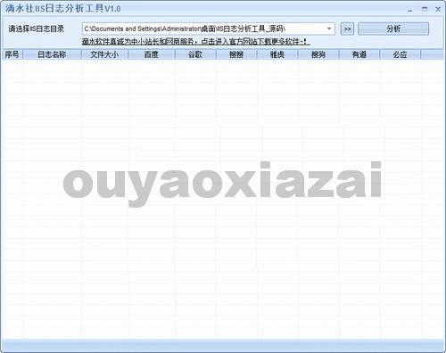 滴水IIS日志分析软件 V1.5 绿色版