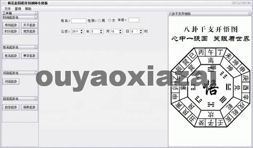 预测师专用梅花排盘软件 V2.0 绿色版