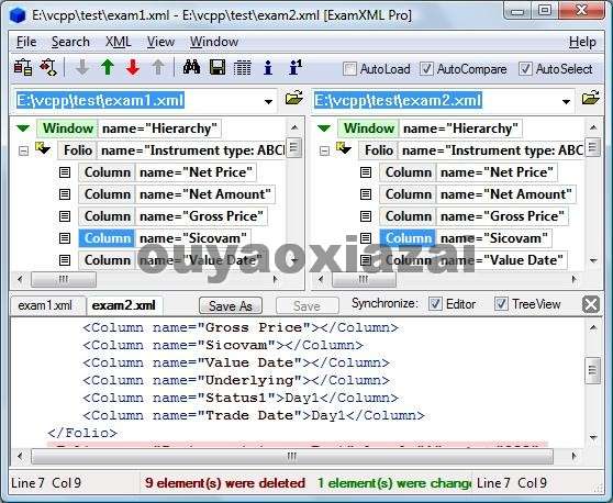 xml文件比较软件_A7Soft ExamXML