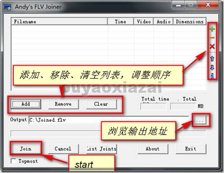 FLV视频合并、Flash合并软件_Andys FLV Joiner