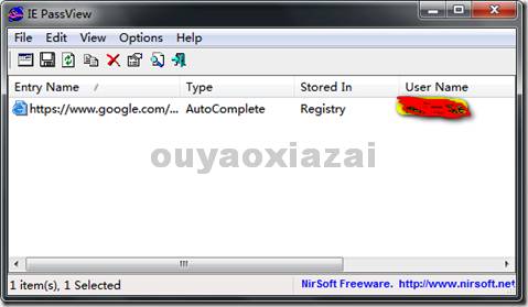 ie密码保存记录查看_IE PassView(IE密码破解)