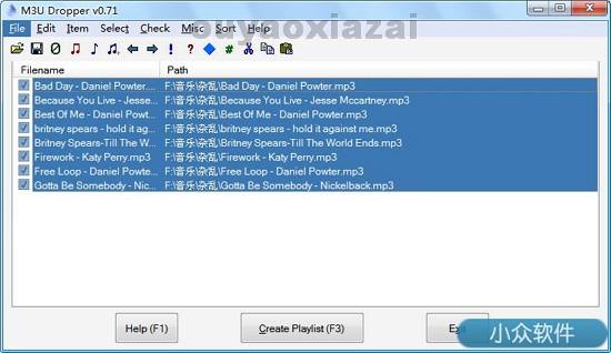 m3u播放列表创建工具_M3U Dropper