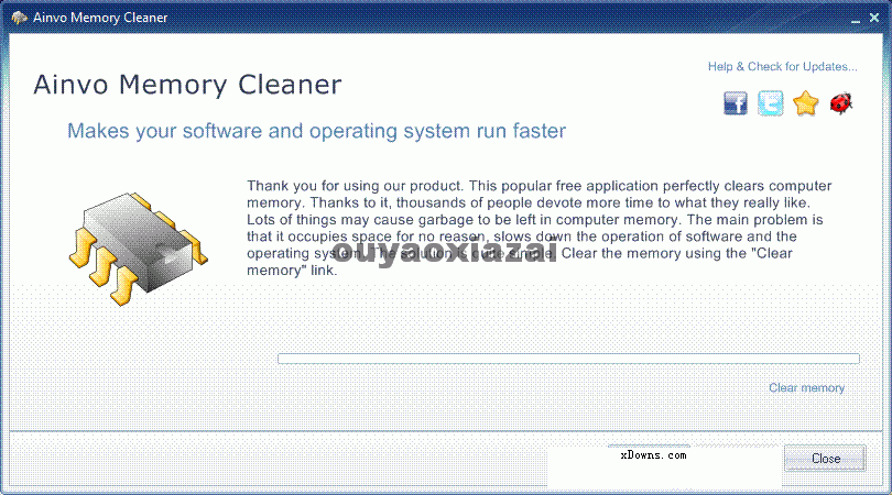 内存清理工具_Ainvo Memory Cleaner