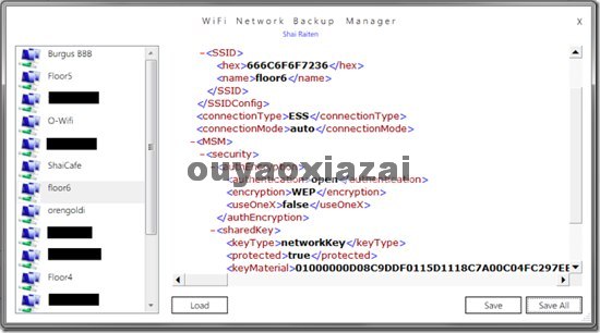 Wi-Fi无线网络设置和密码备份工具_Wi-Fi Network Backup Manager