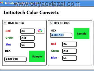 万能颜色代码转换器_Initiotech Color Convertor