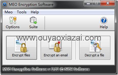 Meo文件夹/文件加密软件 V2.12 英文版