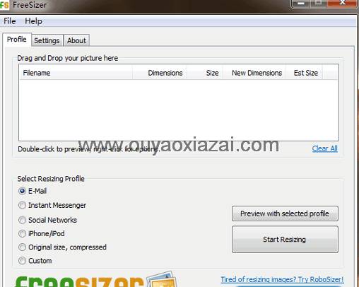 傻瓜型的图片尺寸压缩工具_FreeSizer