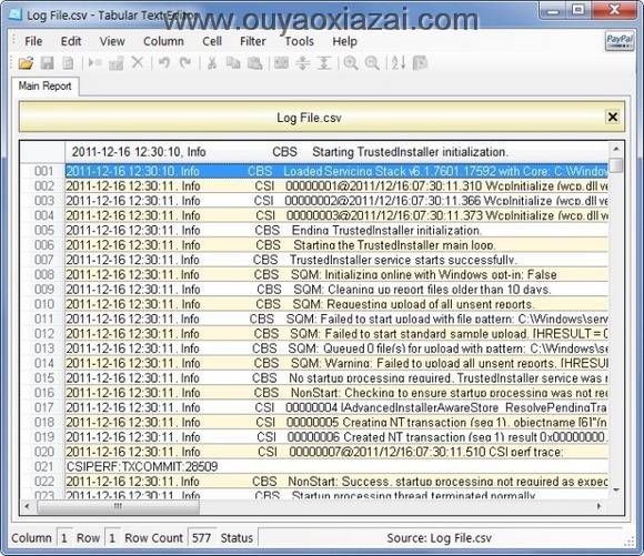 csv编辑器中文版_Tabular Text Editor
