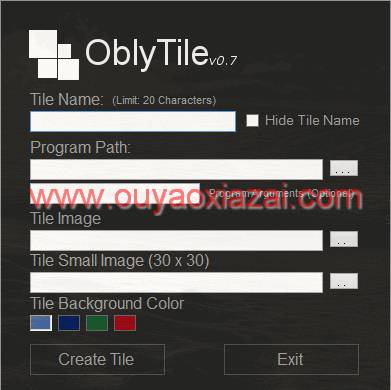 Win8开始画面管理软件_OblyTile