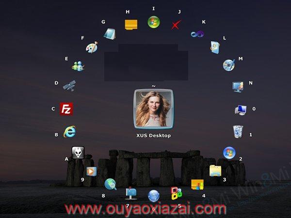 桌面快捷方式图标美化软件_XUS Desktop