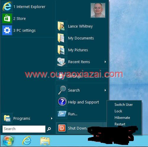 找回win8的开始菜单按纽_Win8 Start Button