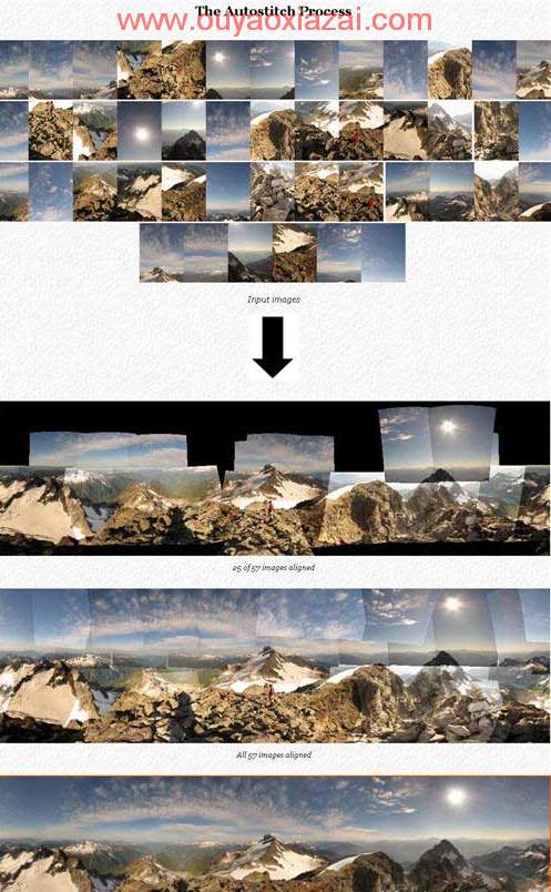全景照生成器、拼接图片合成为全景照_Autostitch
